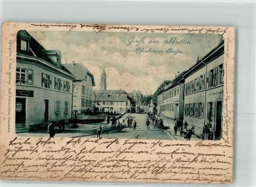 Bretten 1904 Pforzheimer Straße