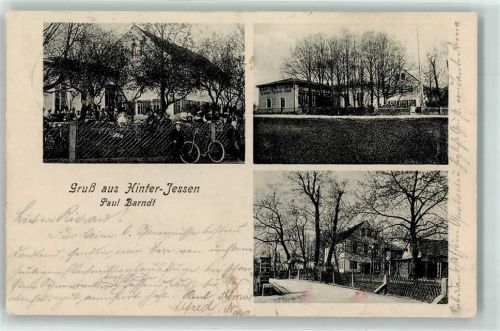 Pirna 1903 Gasthaus v. Paul Barndt Hinter Jessen Fahrrad