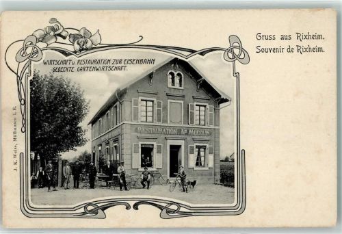 68170 Rixheim - Gasthaus zur Eisenbahn Fahrrad