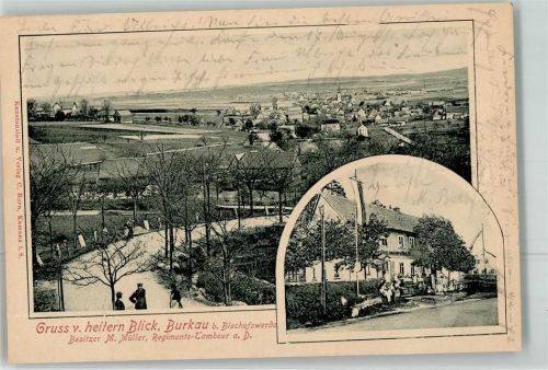 Burkau 1905 Gasthaus zum heiteren Blick