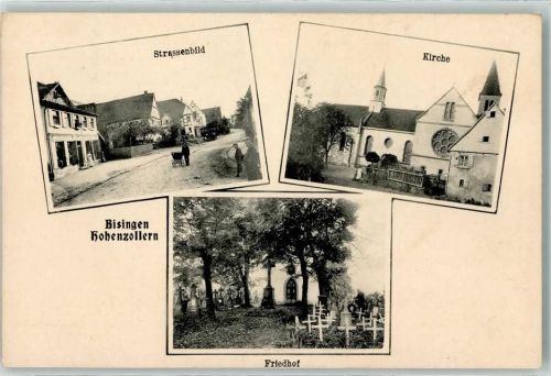 Bisingen Dorfstraße Kirche Friedhof