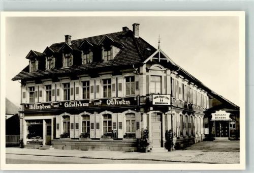 Kuppenheim Metzgerei Gasthaus zum Ochsen Ort handschriftlich