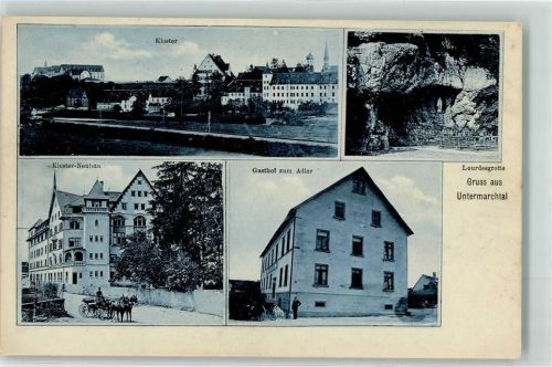 Untermarchtal Kloster Kloster-Neubau Lourdesgrotte Gasthaus zum Adler