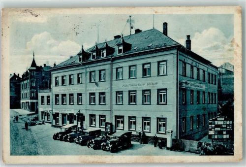 Bärenstein Hotel Sächsisches Haus Notrufsäule Oldtimer