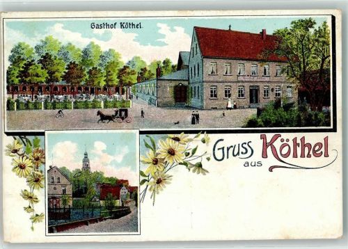 08393 O9611 Köthel 1912 - Gasthaus Köthel