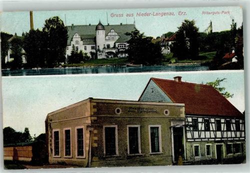09618 O9207 Langenau b Brand-Erbisdorf 1912 - Gasthaus Ritterguts-Park