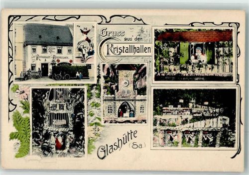 Glashütte Kristallhallen Zwerge Gasthaus Bürgerschank