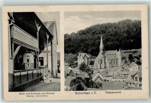 Schmitten Gasthaus Kurhaus zum Ochsen Kirche
