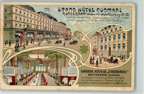 Rotterdam 1908 Grand Hotel Coomans