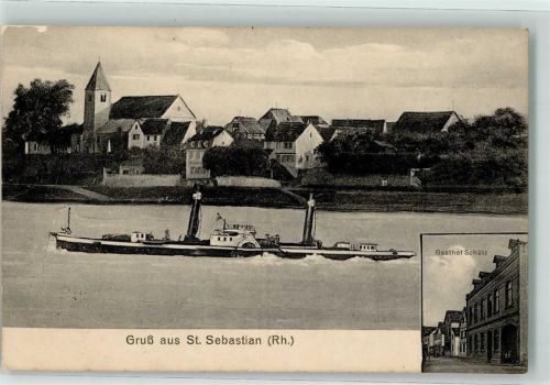 St. Sebastian Rheinraddampfer Gasthaus Schütz