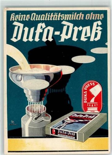 Duka Preß Wattescheiben Filter für Milch
