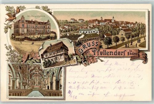 Pfullendorf Amts- u. Amtsgerichtsgebäude Bahnhof Eisenbahn