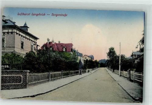 01067 O8102 Langebrück Gebrauchsspuren Bergerstraße Villen