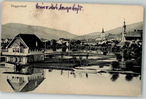 94469 W8360 Deggendorf - Clubhaus des Rudervereins Hochwasser