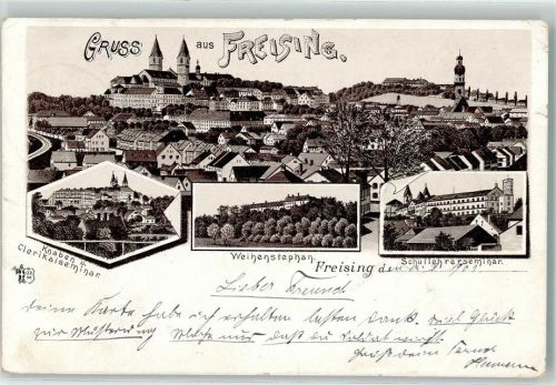 Freising 1902 Knabenclerikaiseminar Weihenstephan Scullehrerseminar Ottmar Zieher