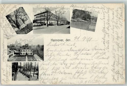 Hannover 1910 Rathaus K.K.S.