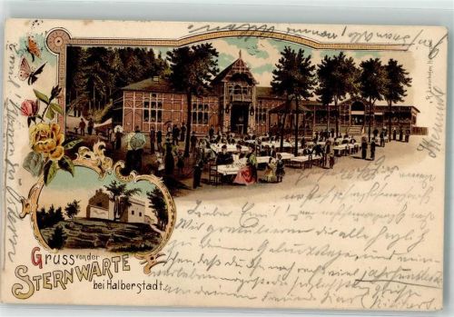 Halberstadt 1899 Gasthaus Sternwarte Gartenlokal Rosenknospen