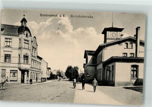 Schönebeck 1917 Bahnhofstraße