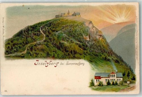 Inselsberg Sonnenaufgang Berggesicht