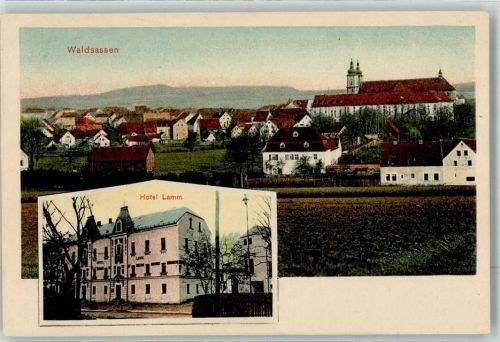 Waldsassen 1911 Stiftsbasilika Hotel Lamm