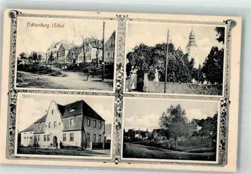 Fichtenberg Wohnhaus Gasthaus Kirche Dorfstraße