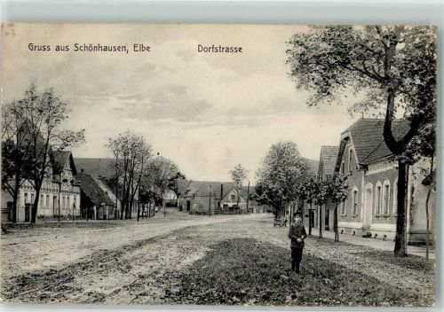 Schönhausen 1911 Dorfstraße