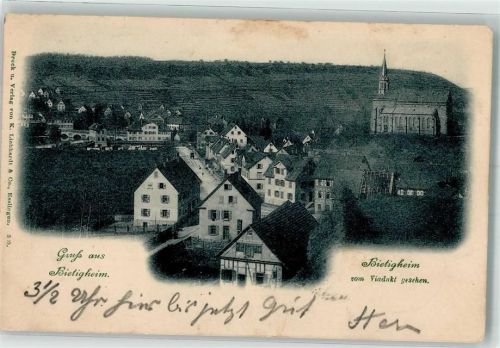 Bietigheim 1899 Bietigheim vom Viadukt gesehen