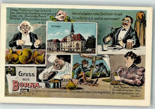 Borna Rathaus Humor Zwiebeln Gasthaus