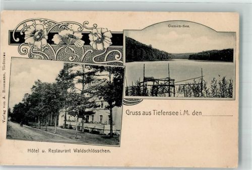Tiefensee Gamen-See Hotel-Gasthaus Waldschlößchen