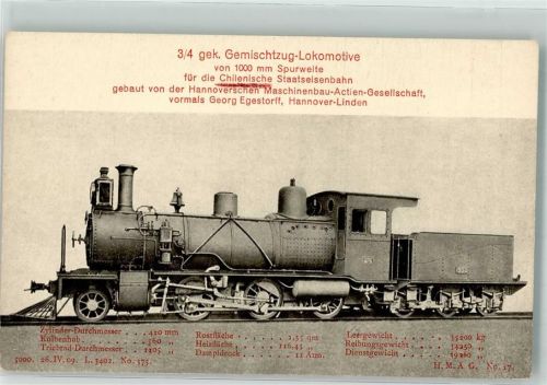 Hanomag Nr. 17 Chilenische Staatseisenbahn