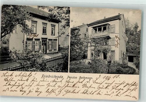 Friedrichroda 1910 Pension Bethmann