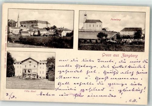 Zangberg 1903 Villa Riedl Palmberg Kloster St. Josef