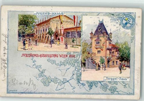 Wien Jugend-Halle Torggel-Haus Jubiläums Ausstellung 1898 Off. Ausstellungskarte Nr 36