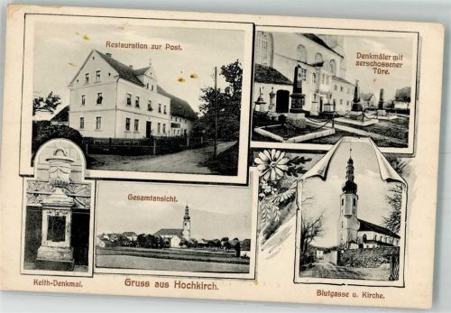 Hochkirch Keith-Denkmal Gasthaus zur Post Denkmäler Blutgasse Dorfkirche