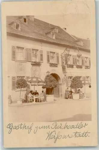 95163 W8687 Weißenstadt Privatfoto AK Gasthaus zum Reichsadler Ort handschriftlich