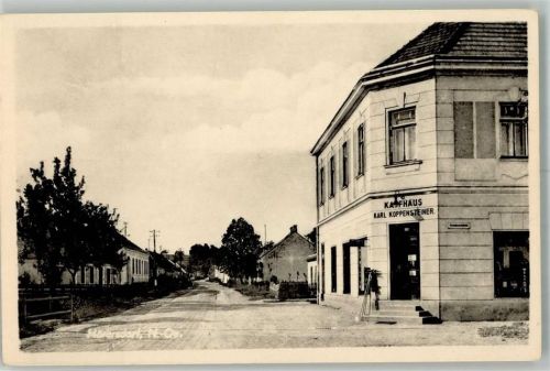 2130 Hörersdorf Foto AK Geschäft Kaufhaus Koppensteiner