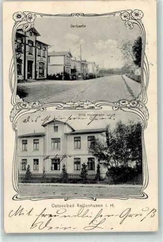 23746 W2436 Kellenhusen Ostsee 1909 - Dorfstraße Villa Heidtrann