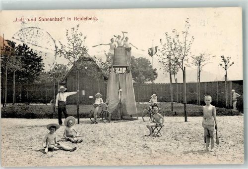 Heidelberg 1907 Luft- und Sonnen-Bad Kinder