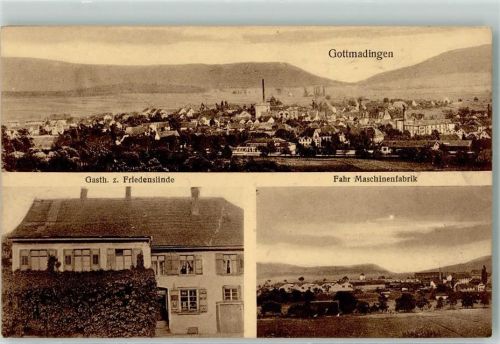 Gottmadingen Fahr Maschinenfabrik Gasthaus z. Friedenslinde