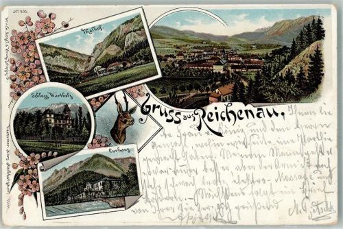 Reichenau 1898 Curhaus Schloss Wartholz Thalhof
