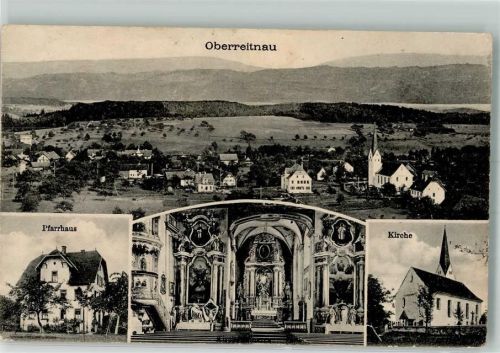 Oberreitnau Pfarrhaus Kirche Kircheninners Altar Kanzel