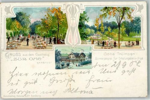 Garstedt 1904 Gasthaus zur Ohe Sommerpension für Erholungsbedürftige