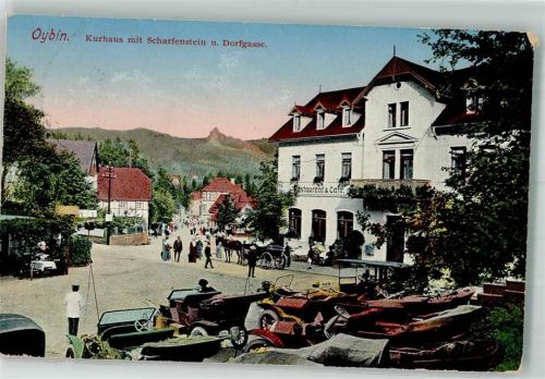Kurort Oybin Kurhaus Scharfenstein Dorfstraße Parkplatz