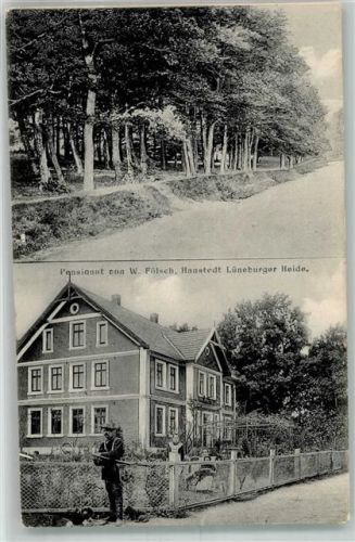 21271 W2116 Hanstedt , Nordheide 1910 - Pensionat v. W. Fölsch