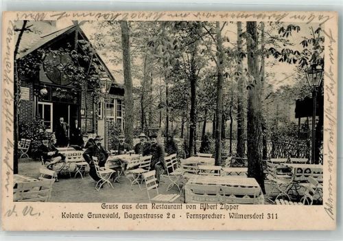 Grunewald Gasthaus Zipper Gartenwirtschaft Kolonie Grunewald