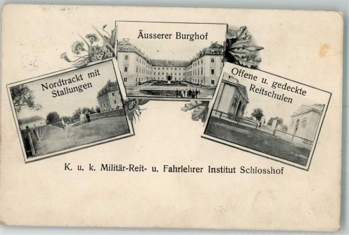 2283 Obersiebenbrunn 1907 - Schloss K.u.K. Militär-Reit- und Fahrehrer Institut