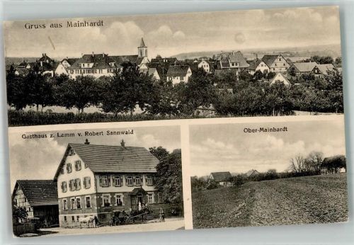 Mainhardt 1925 Gasthaus zum Lamm Ober-Mainhardt