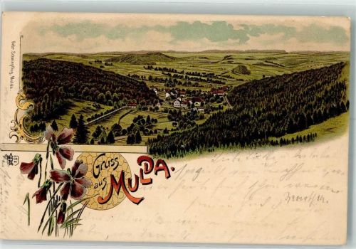 Mulda 1900 Mula-Tal Verlag Ottmar Zieher-München