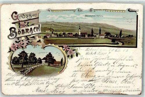 Böbrach 1902 Arberregion Litho