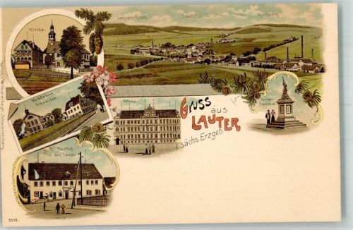 Lauter Korbfabrik Schneider Schule Gasthaus zum Löwen Kriegerdenkmal